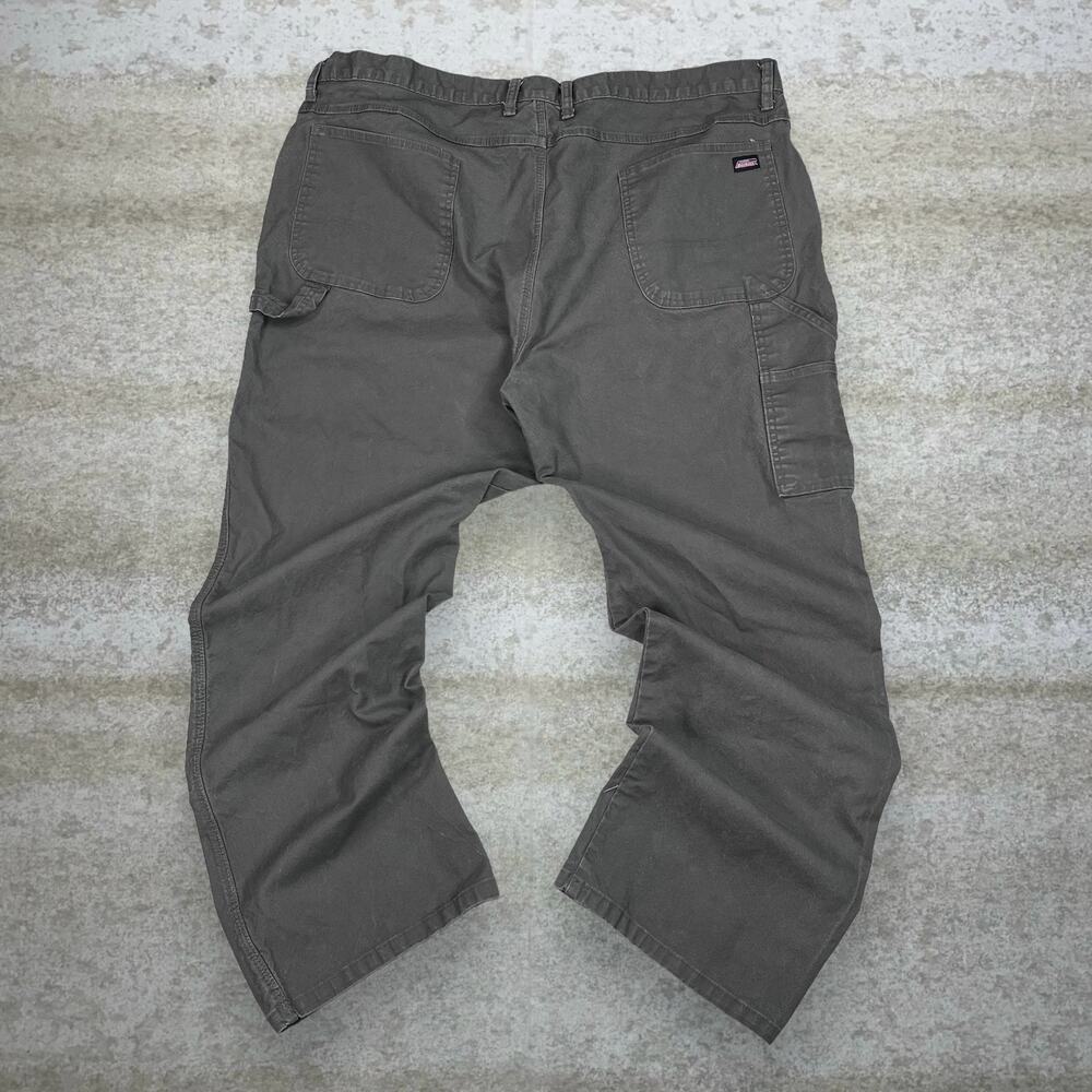 Vintage 90s Dickies Carpenter Pants 44x32 Baggy Fit Olive Green Canvas Dungarees